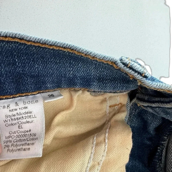Rag & Bone Kensington Slim fit Skinny jeans Size 26 - Picture 5 of 6